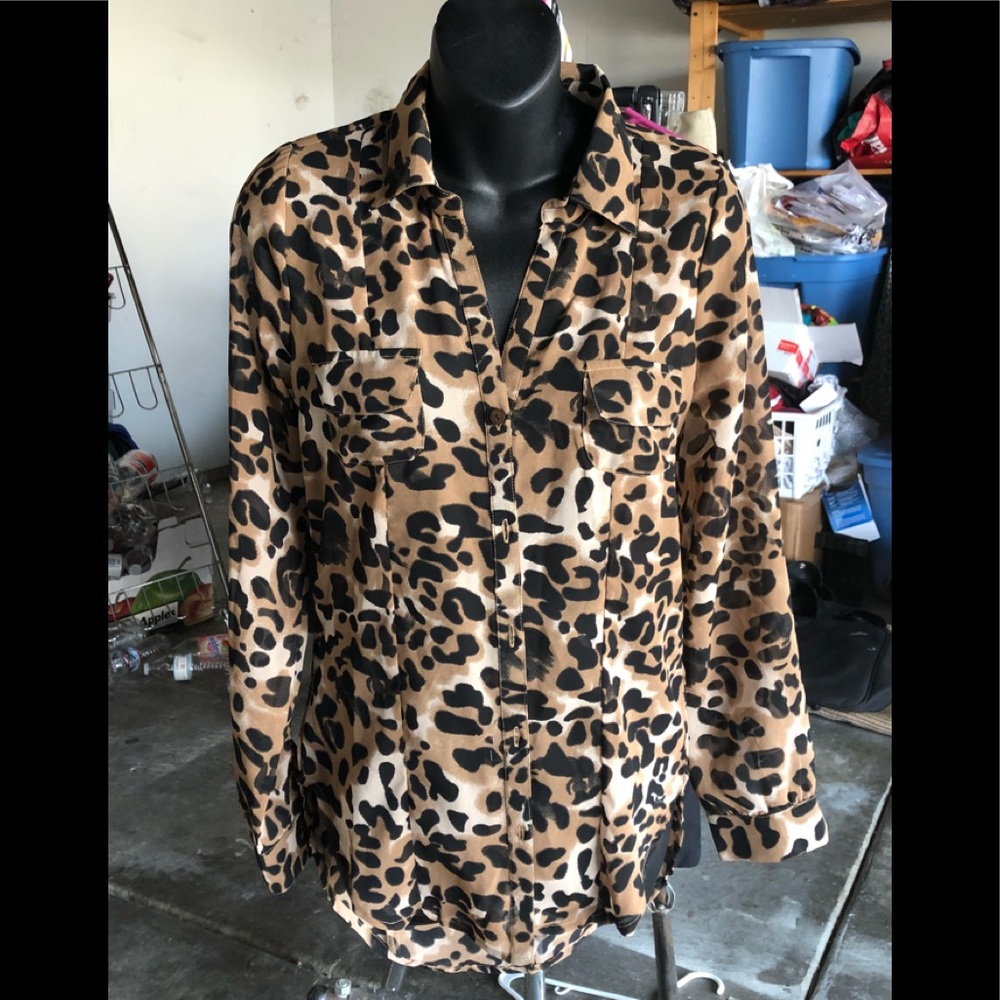 Leopard print blouse